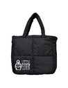 Blue Sky Bolsa Tote Acolchada Wednesday Miércoles Negra Con Asas Largas