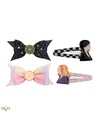 Cinereplicas Coleteros Pack de 3 Wednesday en Poliéster para Accesorios de Pelo