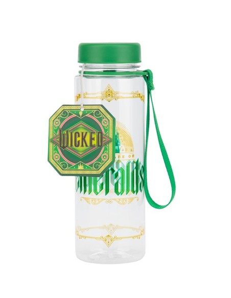 paladone_botella_de_agua_wicked_ciudad_esmeralda_con_detalles_en_dorado_y_purpurina_verde_500_ml_5056577746617_oferta