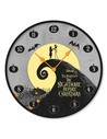 Pyramid International Reloj de Pared Disney Pesadilla Antes de Navidad Silueta, Diseño Iconico en Negro, Medidas 30 Cm de Diámet