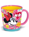 Stor Taza Antivuelco Minnie Mouse Flower Power 410 Ml Plástico