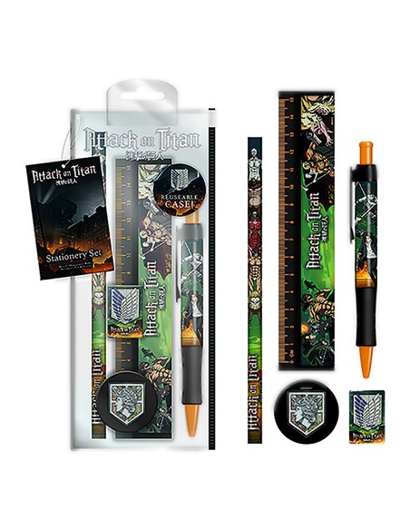 pyramid_international_set_de_papelería_attack_on_titan_ultimate_clash_colección_oficial_5056480391188_oferta