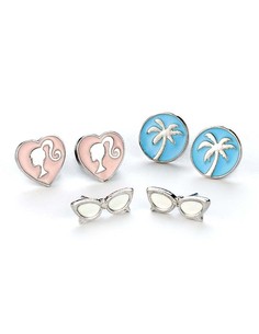 the_carat_shop_set_3_pares_de_pendientes_divertidos_palmeras_gafas_y_silueta_de_barbie_para_mujer_5055583452048_oferta