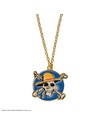 Cinereplicas Collar Logo Monkey D. Luffy de One Piece, Colgante Iconico para Fans, Diseño en Plata, Unisex