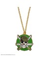 Cinereplicas Collar Logo Roronoa Zoro de One Piece Con Colgante en Caja de Regalo