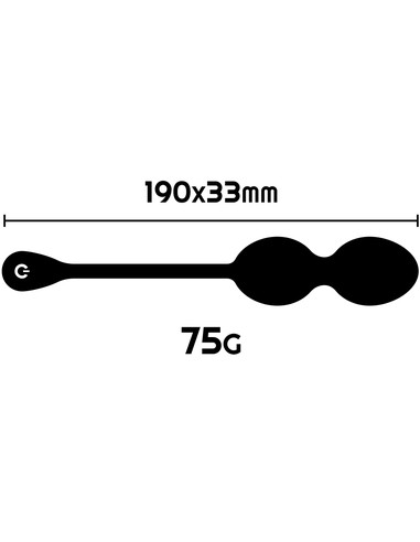 RITHUAL Nisha Bolas Kegel Recargables Vibradoras Negro - Kiwiku