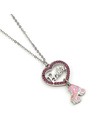 The Carat Shop Collar Corazón de Cristal y Patín de Barbie Modelo Infantil Cadena 45 Cm