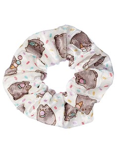 the_carat_shop_coletero_pusheen_the_cat_white_ice_cream_hair_scrunchie