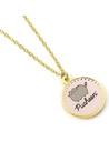 The Carat Shop Collar Dorado Con Abalorio Redondo Rosa de Pusheen 40 Cm
