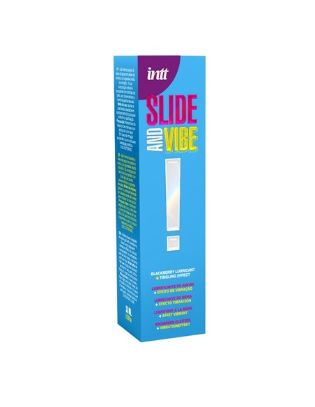 Lubricante Besable INTT Base Agua Efecto Vibración Sabor Mora 35 ml | Kiwiku