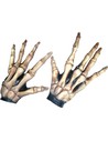 Ghoulish Manos Grandes de Esqueleto Color Hueso Talla Única