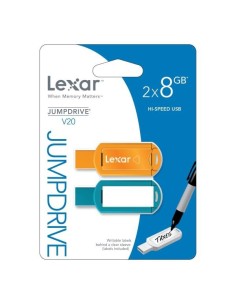 Memoria lexar usb 8gb jumpdrive v20 2-pack LJDV20-8GBABEU2 kiwiku.com 2