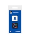 Pyramid International Juego de Pines Esmaltados Playstation Formas Iconicas, Coleccion Oficial, 4 Piezas