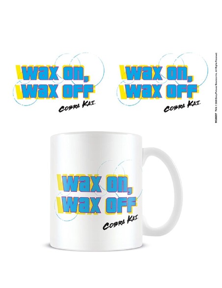 pyramid_international_taza_de_desayuno_cobra_kai_wax_on_wax_off_edición_coleccionable_para_fans_de_karate_kid_5050574262279_ofer