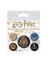 Pyramid International Juego de Chapas Hogwarts Símbolos Varios Coleccionables para Mochilas y Ropa