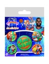 Pyramid International Set de Chapas Space Jam 2 Tune Squad Coleccionable Multicolor 4 Piezas