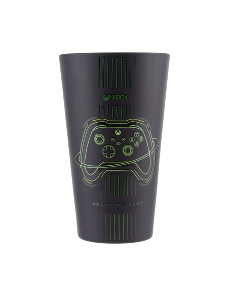 paladone_vaso_de_cristal_xbox_negro_400_ml_-_taza_gaming_para_bebidas_frías_o_calientes_5055964770402_oferta