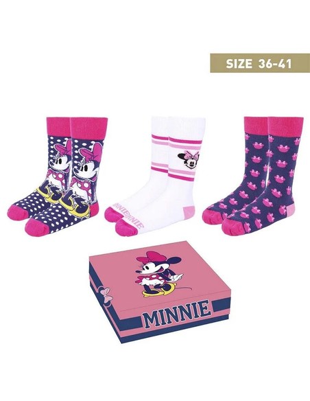 cerda_set_de_calcetines_disney_minnie_mouse_talla_36/41_para_mujer