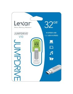 Memoria usb lexar 32gb jumpdrive v10 usb 2 0 LJDV10-32GABEU kiwiku.com 2