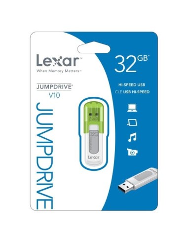 Memoria usb lexar 32gb jumpdrive v10 usb 2 0 LJDV10-32GABEU kiwiku.com