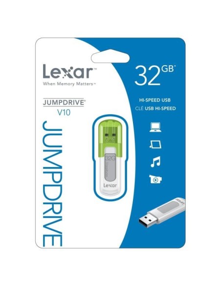 Memoria usb lexar 32gb jumpdrive v10 usb 2 0 LJDV10-32GABEU kiwiku.com
