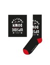 Otras Marcas Calcetines Upsize Down Negro Talla 35-41 Unisez Unisex