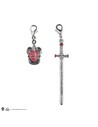 Cinereplicas Set de 2 Charms Gryffindor Escudo y Espada para Pulseras y Collares