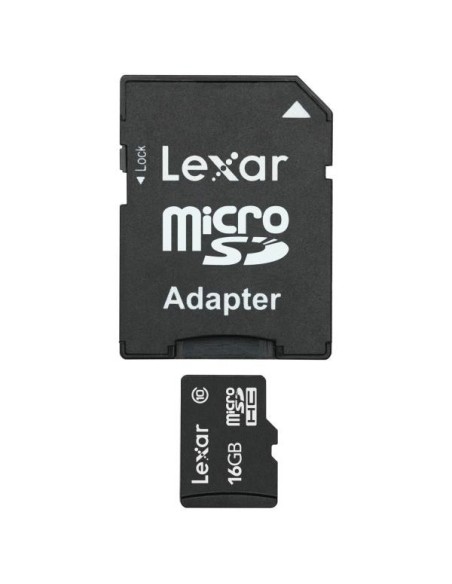 Tarjeta lexar 16GB MICROSDHC ADAPTER CLASS 10 LSDMI16GABEUC10A kiwiku.com