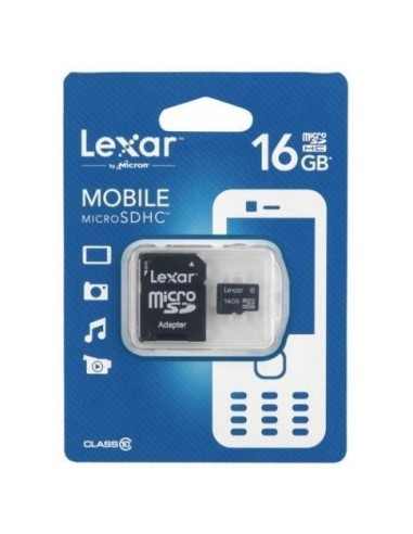 Tarjeta lexar 16GB MICROSDHC ADAPTER CLASS 10 LSDMI16GABEUC10A kiwiku.com