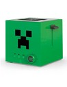 Ukonic Tostadora Cabeza de Creeper - Diseño Temático Minecraft para 2 Rebanadas, Acero Inoxidable, Función Descongelar y Recalen