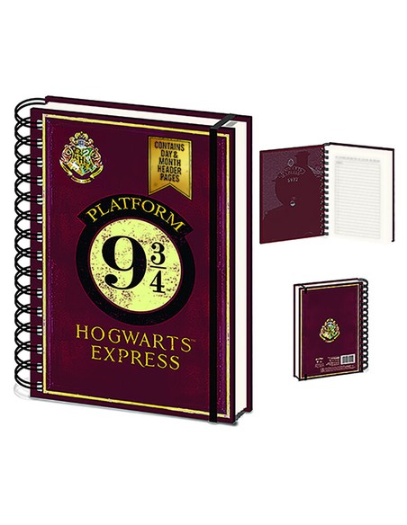 pyramid_international_cuaderno_de_espiral_a5_andén_9_3/4_con_escudo_hogwarts_21_x_15_cm_5051265740120_oferta
