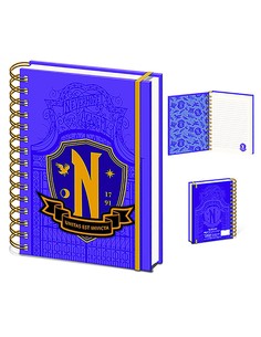 pyramid_international_cuaderno_de_espiral_a5_escudo_nevermore_wednesday_21_x_15_cm_5056480393007_oferta