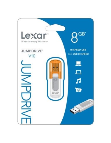 Memoria 8GB JUMPDRIVE V10 USB 2 0 Naranja LJDV10-8GBABEU kiwiku.com