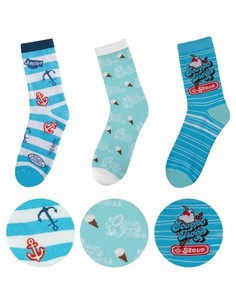 cinereplicas_set_de_3_pares_de_calcetines_scoops_ahoy_en_poliéster