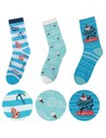 Cinereplicas Set de 3 Pares de Calcetines Scoops Ahoy en Poliéster, Diseño Temático Unisex, Talla Estándar