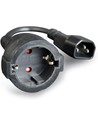 Gembird Cable de Alimentación Pc-sfc14m-01 Conector Schuko Hembra A Iec C14 Macho 0,15 Mts Negro