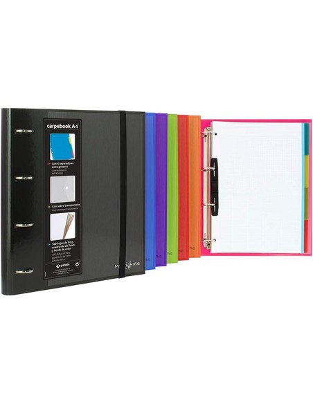 grafoplas_carpeta_de_4_anillas_carpebook_forrado_con_4_separadores_a4_multiline_con_recambio_fucsia_8413623810284_barato