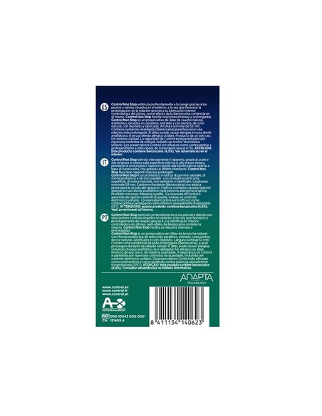 Preservativos Control Non Stop Dots  Lines Retardante Punteado 12 uds | Kiwiku