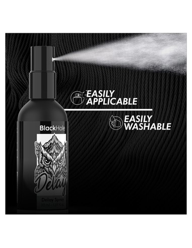 BLACK HOLE Spray Retardante Study Forte 30 ml | Kiwiku - Prolonga el Placer Íntimo con Control y Seguridad