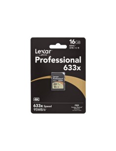 Tarjeta SD 16GB 633X PRO SDHC UHS-1 CALSS 10 LSD16GCBEU633 kiwiku.com