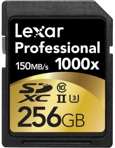 Lexar Professional 1000x - Tarjeta de memoria SD de 256 GB, negro LSD256CRBEU1000 kiwiku.com