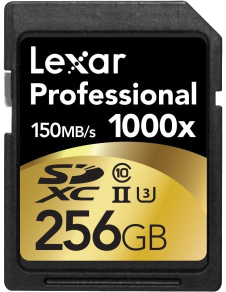 Lexar Professional 1000x - Tarjeta de memoria SD de 256 GB, negro LSD256CRBEU1000 kiwiku.com
