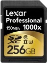 Lexar professional 1000x - tarjeta de memoria sd de 256 gb, negro -sdxc