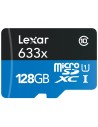 Lexar lsdmi128bbeu633r - tarjeta microsd de 128 gb (uhs-i) con lector