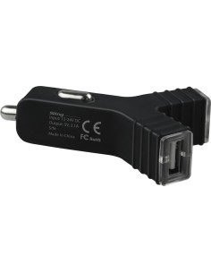 Cargador promate coche con 2 puertos usb 2.1 amp. (negro) SLING.BLACK kiwiku.com