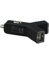 Cargador promate coche con 2 puertos usb 2.1 amp. (negro)