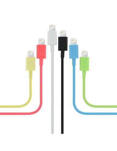 Cable usb promate lightning para carga y sincronizacion (melocoton) LINKMATE-LT.PEACH kiwiku.com
