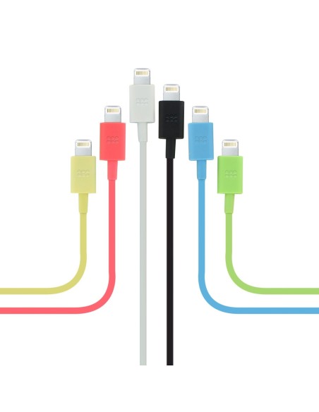 Cable usb promate lightning para carga y sincronizacion (melocoton) LINKMATE-LT.PEACH kiwiku.com