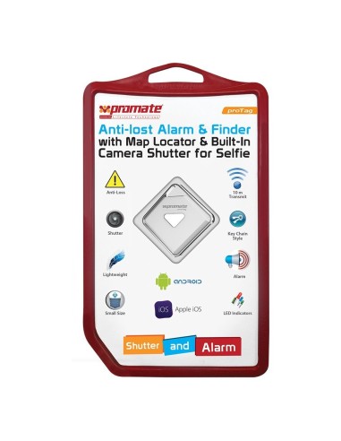 BLUETOOTH PROMATE ALARMA ANTI-PERDIDA con LOCALIZADOR Y OBTURADOR PARA AUTOFOTO (Gris): Kiwiku.com: Electrónica