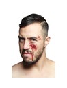 Ghoulish Aplicación de Látex Maquillaje Herida en Pómulo Efecto Realista para Halloween y Efectos Especiales
